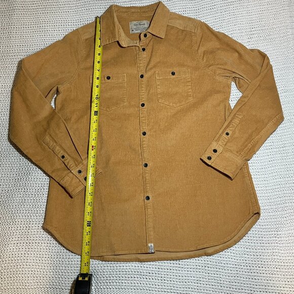 OLD RANCH Women's Size Medium Corduroy Coat Jacket Mustard Yellow With Pockets - Picture 7 of 10